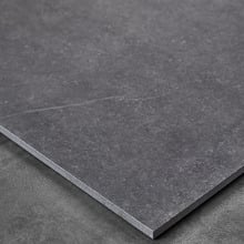 Genoa 600 x 600mm Black Square Porcelain Tile